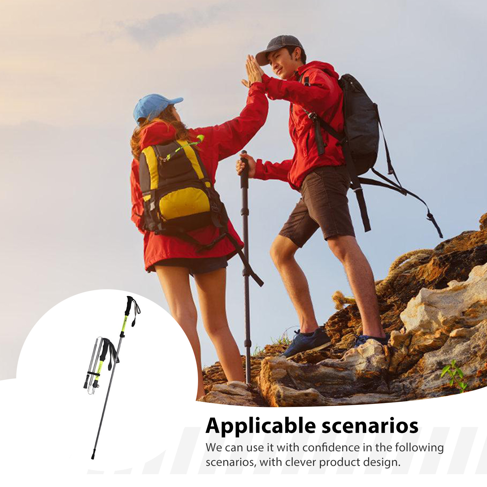 Outdoor Sport Climbing Gear - 알루미늄 합금 트레킹 폴 - 성인용