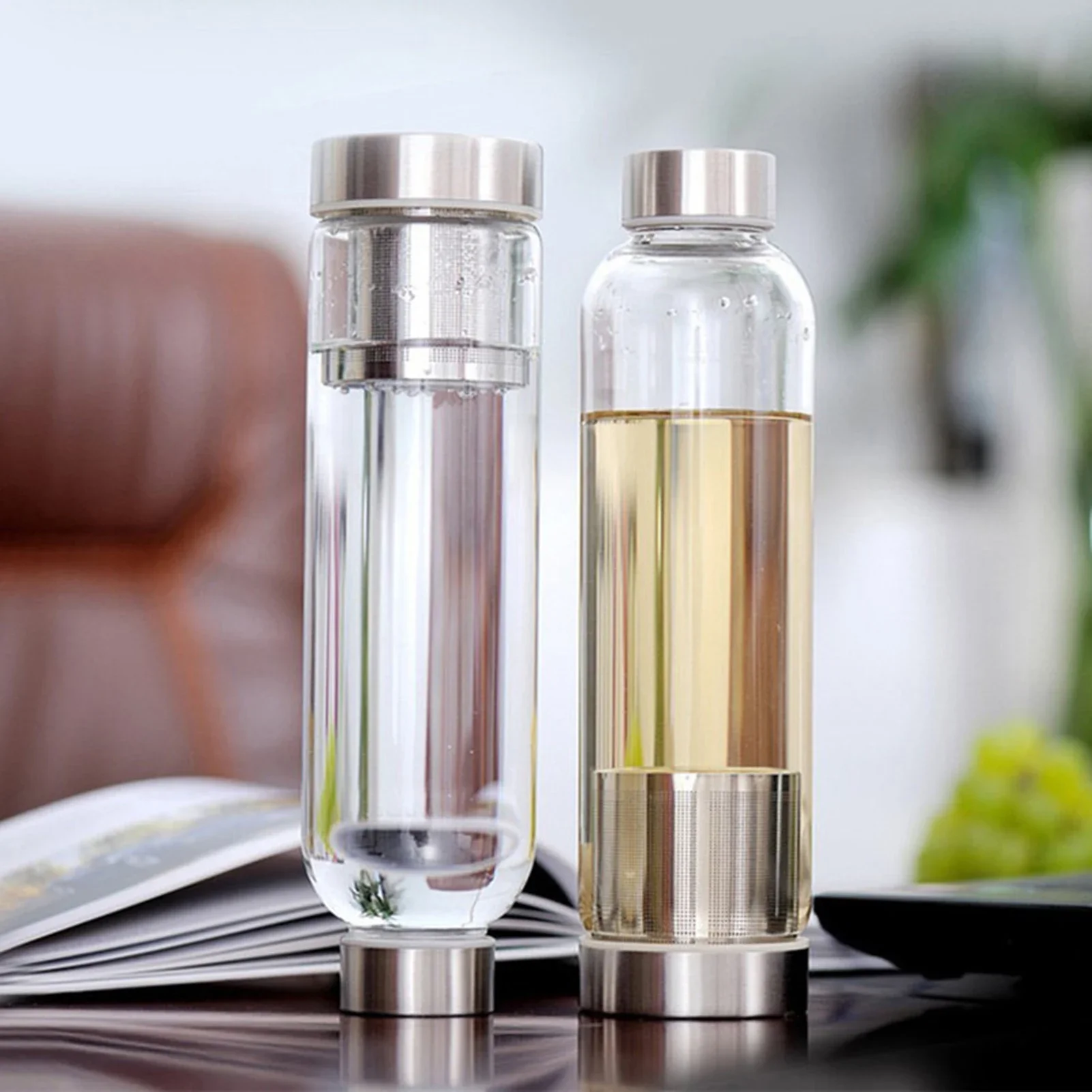 Outdoor Sport Glass Water Bottle - 유리 소재 스포츠 물병, 차 거름망
