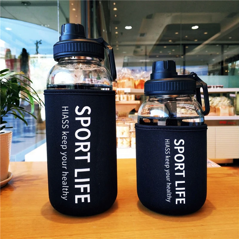 700ml/1000ml 대용량 휴대용 스포츠 유리 물병 - Outdoor Sport Glass Water Bottle 리뷰 및 가격