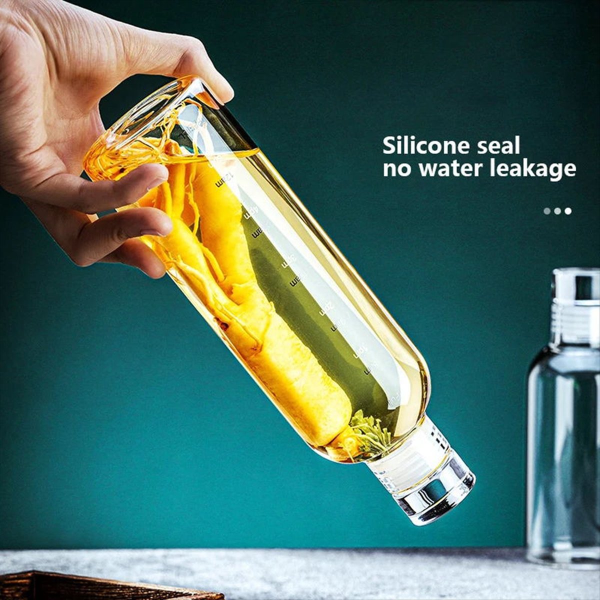 타임 스케일이 있는 1000ml 유리 스포츠 물병 휴대 - Outdoor Sport Glass Water Bottle 리뷰 및 가격