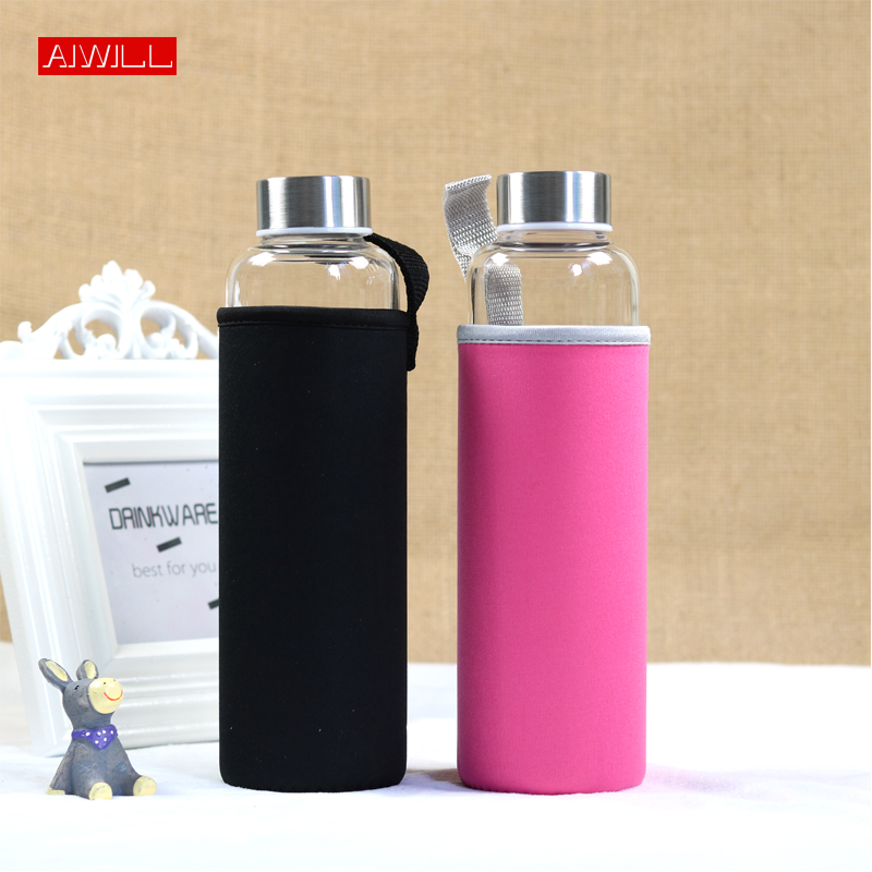 AIWILL 뜨거운 판매 유리 스포츠 물병 보호 가방  - Outdoor Sport Glass Water Bottle 리뷰 및 가격