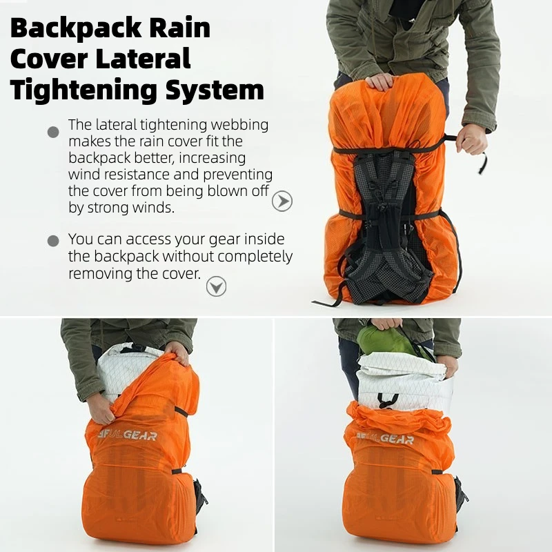 3F UL GEAR 20-85L 배낭 레인 커버 반사  - Outdoor Sport Climbing Gear 리뷰 및 가격