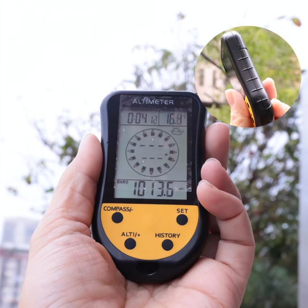 휴대용 디지털 고도계, 기압계, 전자 나침반, 날씨 예 - Outdoor Sport Climbing Gear 리뷰 및 가격