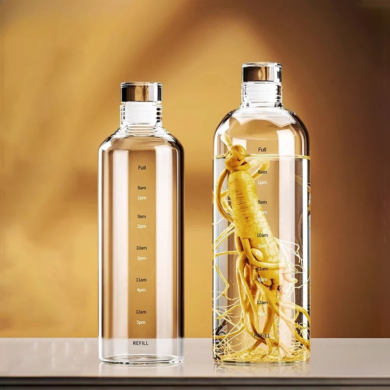 500/750/1000ml 유리 스포츠 물병, 시간 눈 - Outdoor Sport Glass Water Bottle 리뷰 및 가격
