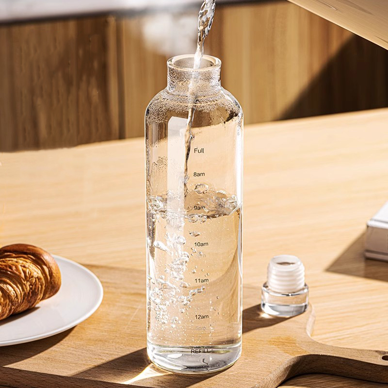 500/750/1000ml 유리 스포츠 물병, 시간 눈 - Outdoor Sport Glass Water Bottle 리뷰 및 가격